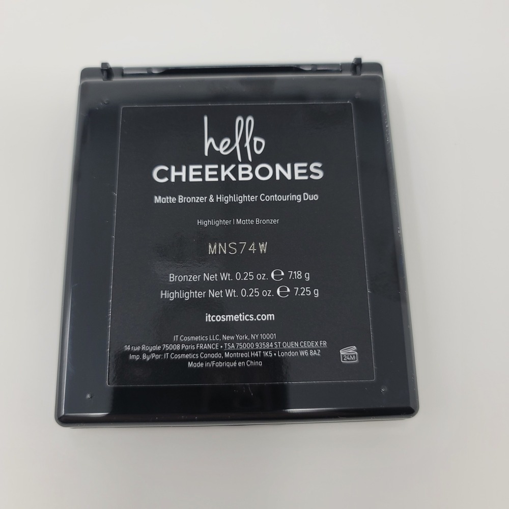 IT Cosmetics Hello Cheekbones Matte Bronzer Love Highlighter Contour Duo New - Picture 5 of 8